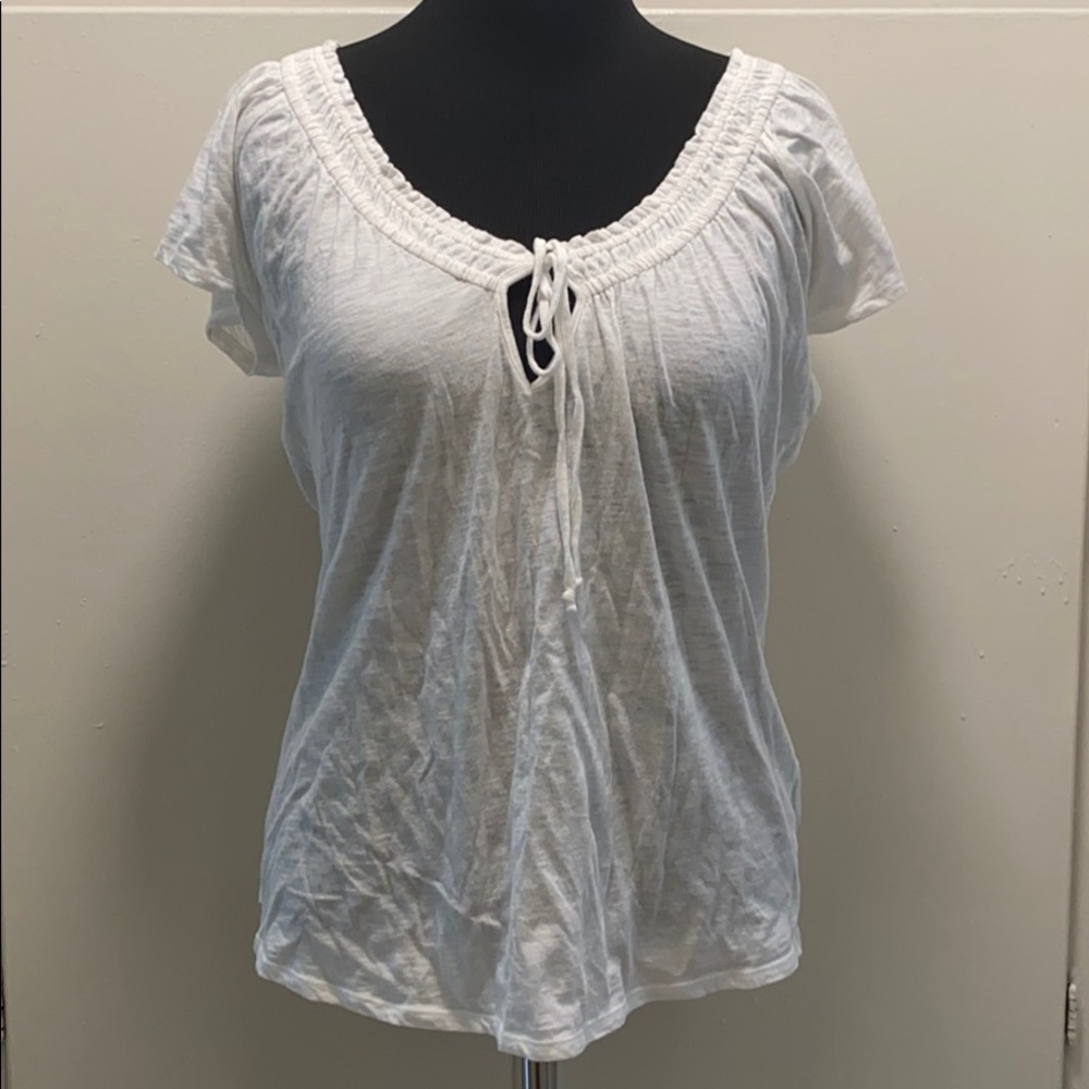 White peasant top